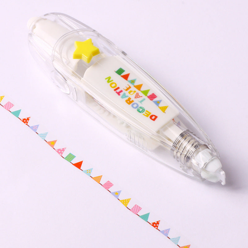 Floral Design Decoration Correction Tape Pen