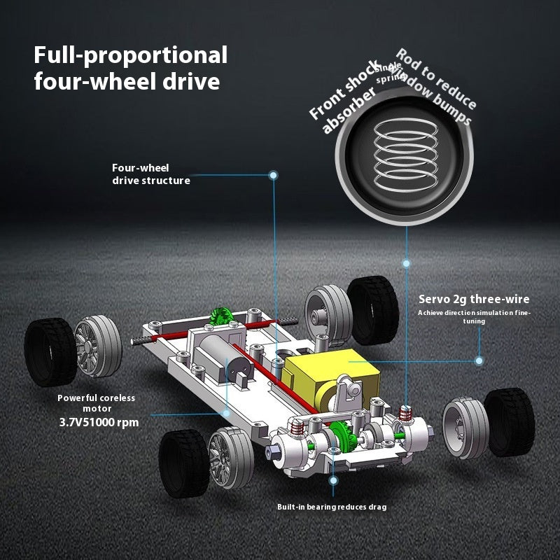 Four-wheel Drift Car Mini RC Car