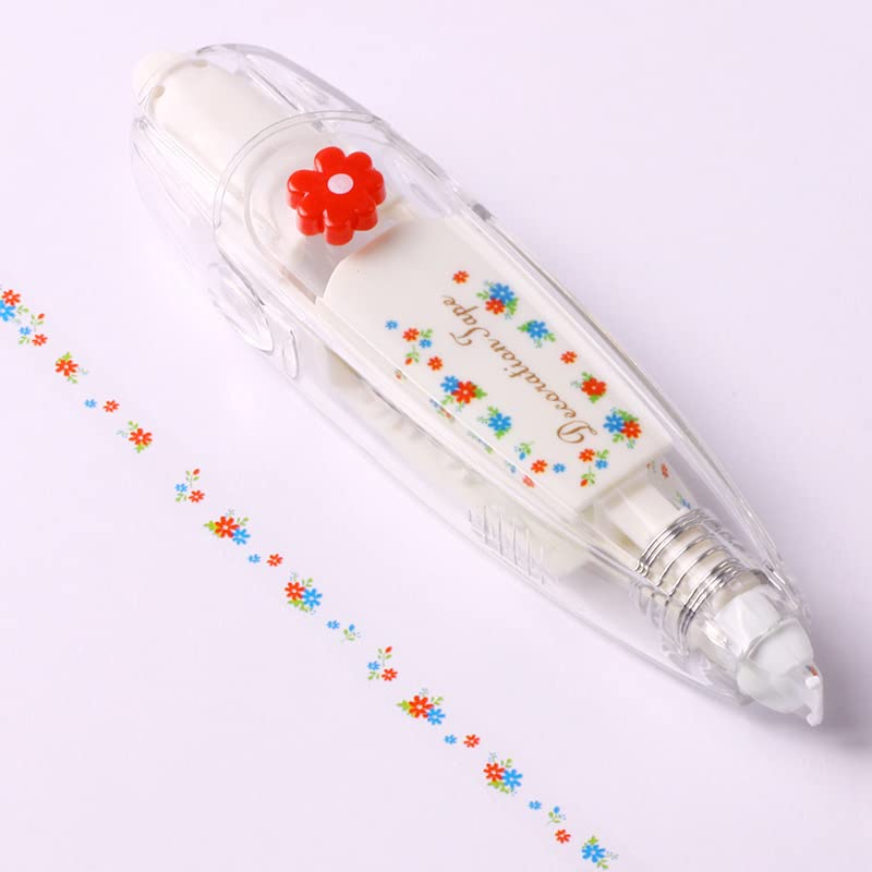 Floral Design Decoration Correction Tape Pen