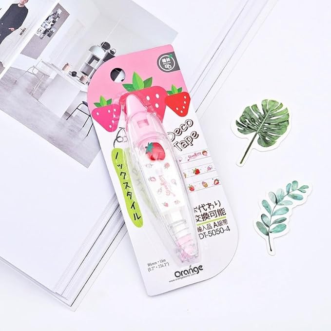 Floral Design Decoration Correction Tape Pen