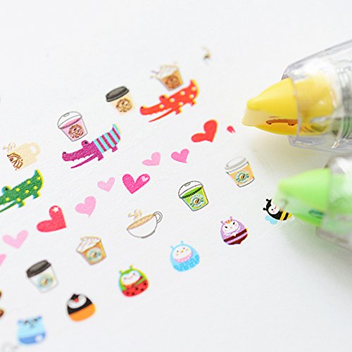 Floral Design Decoration Correction Tape Pen