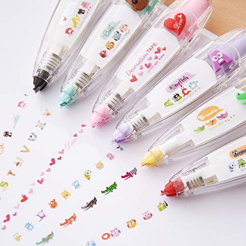 Floral Design Decoration Correction Tape Pen
