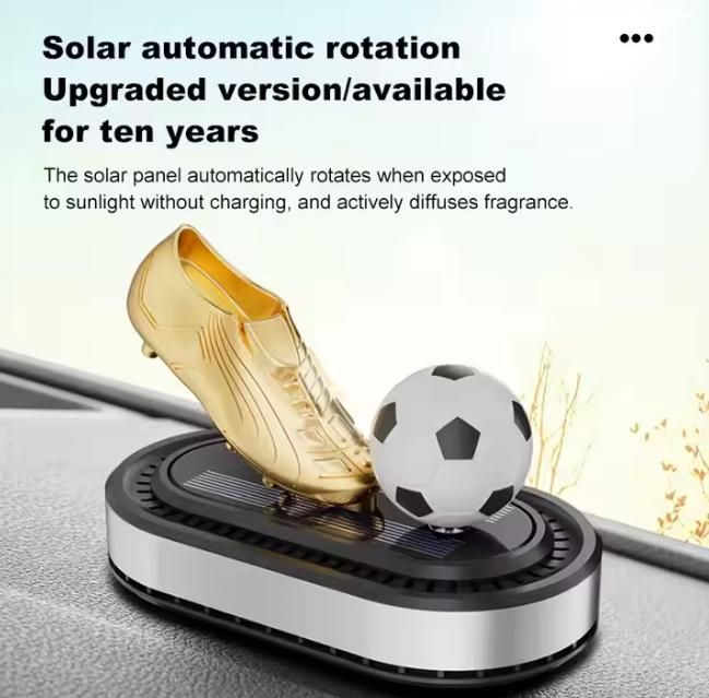 Football Solar Power Energy Car Air Freshener