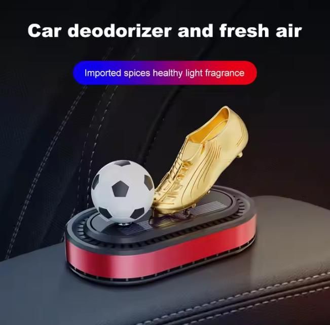 Football Solar Power Energy Car Air Freshener